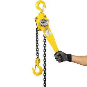 Lever Chain Hoist 3 4 Ton 1650LBS Capacity 10 FT Chain Come Along With Heavy Duty Hooks Ratchet Lever Chain Block Hoist Lift Puller