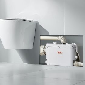 Macerator Pump 500W 29 GPM Flow 26 Ft Head Lift Pump For Wall-Hung Toilet Sink