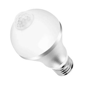 E27 Motion Sensor Light Bulb 9W 5W 6500K Dusk To Dawn