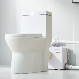 Macerator Pump 1200W 48 GPM Flow 33 Ft Head Lift Pump For Toilet Basement Sink
