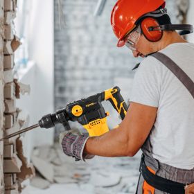 Rotary Hammer Drill Corded Drills 1-1'4' 4 Modes SDS-Plus Chipping Hammers
