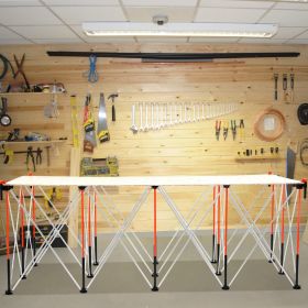 Portable Folding Workstand 8.05 X 4.13ft Collapsible Work Stand 6000lbs Capacity
