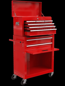 High Capacity Rolling Tool Box With Wheels And Drawers, 8 Drawer Tool Storage Cabinet