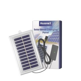 HozoneX Solar Boost Charger Panel Solar Photovoltaic Panel Stabilized Cell Phone Charger Polycrystalline (Option: Default)