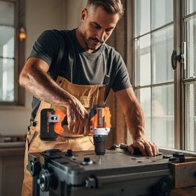 Tool Combo Kit Max 20V Cordless 2-Tool Power Combo Kit With 4.0 Ah Batteries (Option: Multicolor)