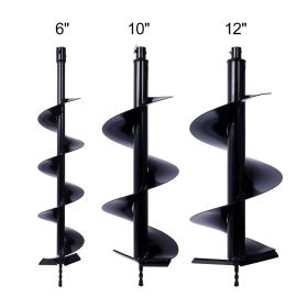 Auger Drill Bit For Planting Hole, Bulb Bedding Digging Post Hole Planting Tool For 3 4 Shaft Auger,Hole Digger Replacement Auger Bits Earth Auge (Option: Black)