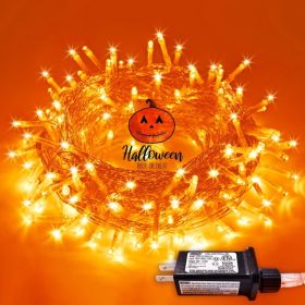 JMEXSUSS 200 LED Orange Halloween Lights Outdoor Indoor Fall Lights Plug In (Option: Orange)