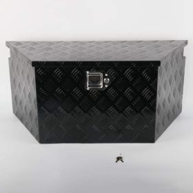 34"*14.5"*15" Aluminum Trailer Tongue Tool Box Toolbox Truck Bed Storage Black returns wit MT018049 (Ban the sale oF Amazon & Temu)(No refunds wi (Option: 70218289)
