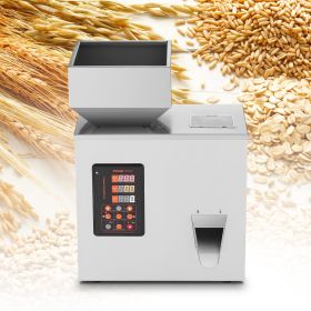 Powder Filling Machine, 0.002-0.44lbs/1-200g, Automatic Intelligent Particle Weighing Filling Machine, Bottle Bag Powder Filler Particle Dispense (Option: Silver)