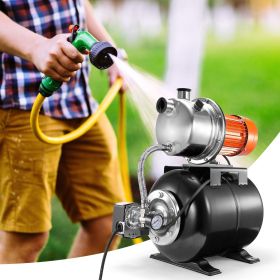 1.6HP Shallow Well With Pressure Tank 1320GPH Irrigation Booster (Option: Orange)